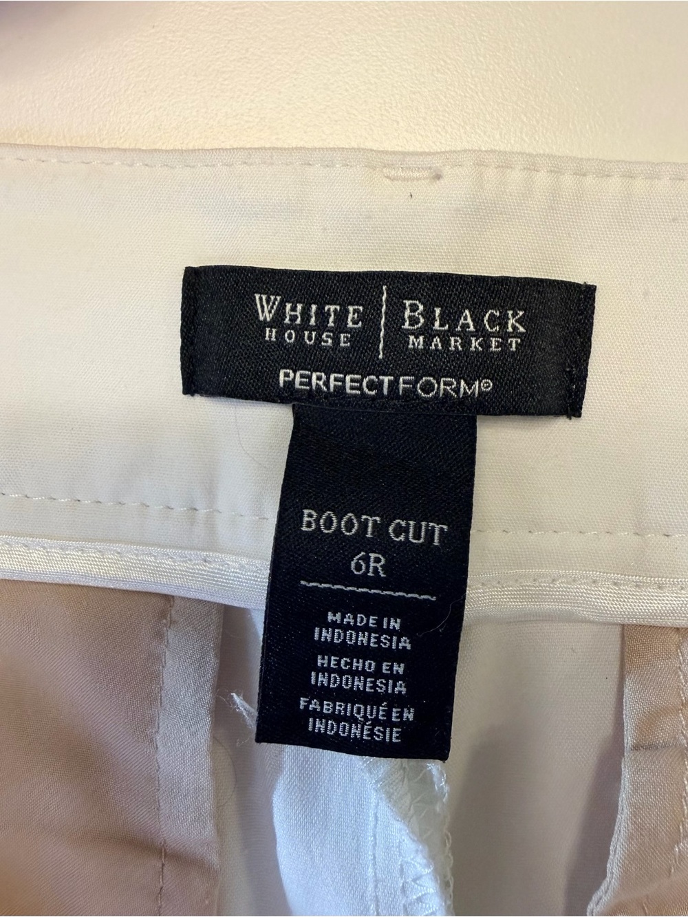 White House Black Market Perfect Form Boot Cut Pants – Size 6R - Picture 2 of 14